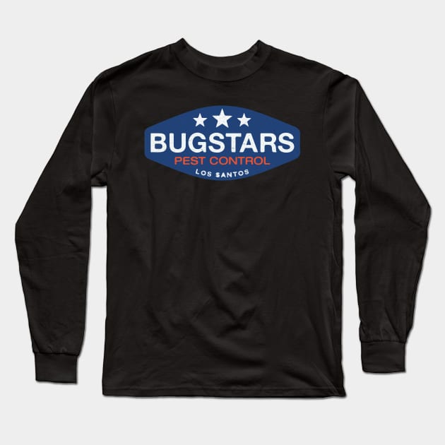 "Bugstars Pest Control" Los Santos GTA V Print Long Sleeve T-Shirt by DungeonDesigns